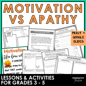intrinsic motivation vs apathy social emotional learning unit and activities