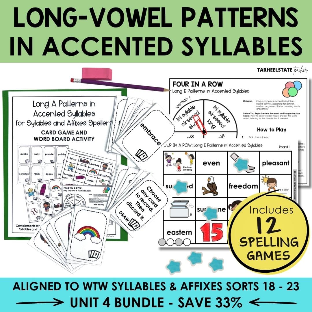 Syllables Unit 4 Bundle Cover