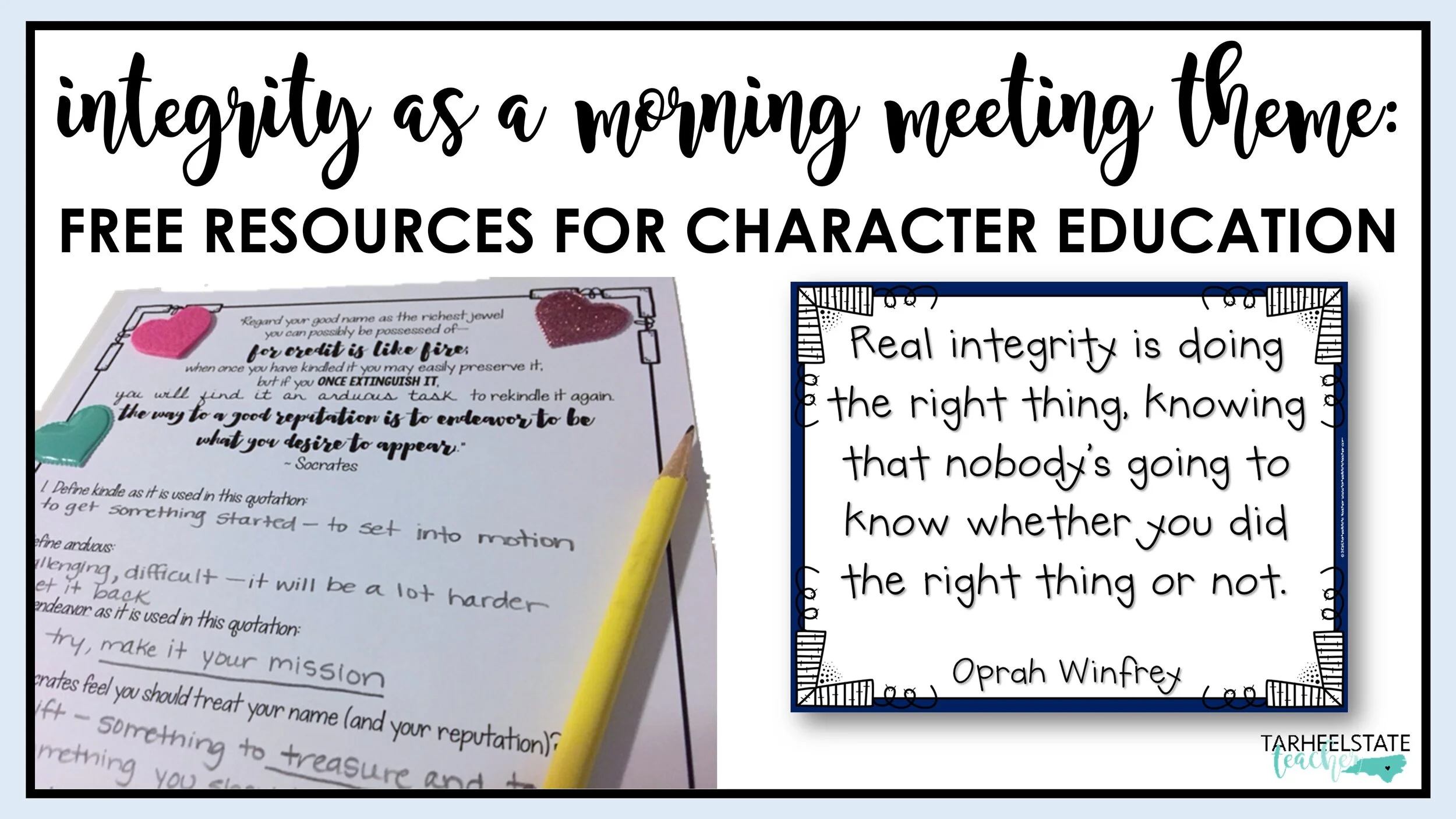 Integrityasamorningmeetingthemecharactereducation