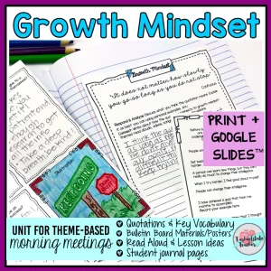 growth mindset activities and lesson plans for upper elementary students