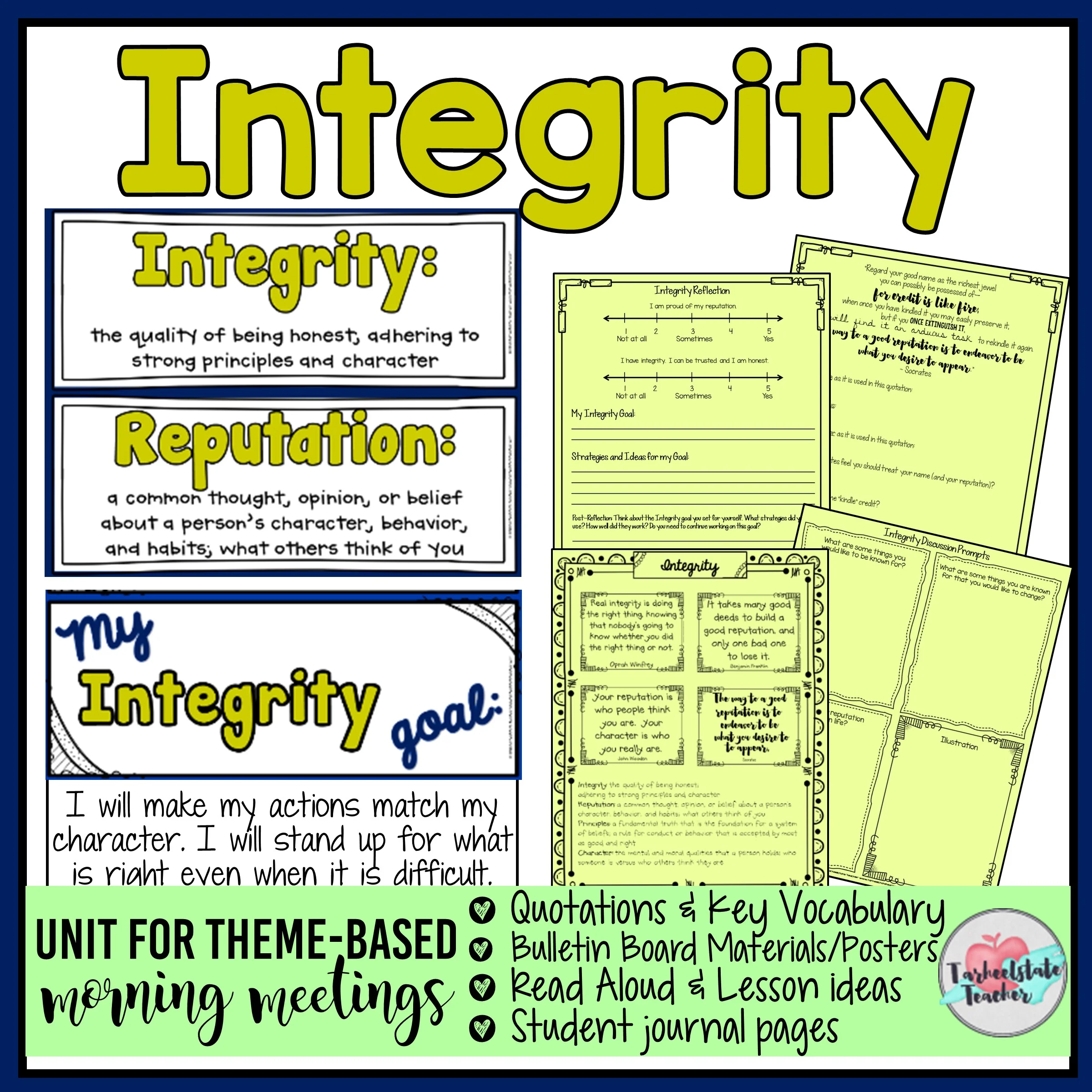 integritybulletinboardquotationssetmorningmeetingmadeeasy