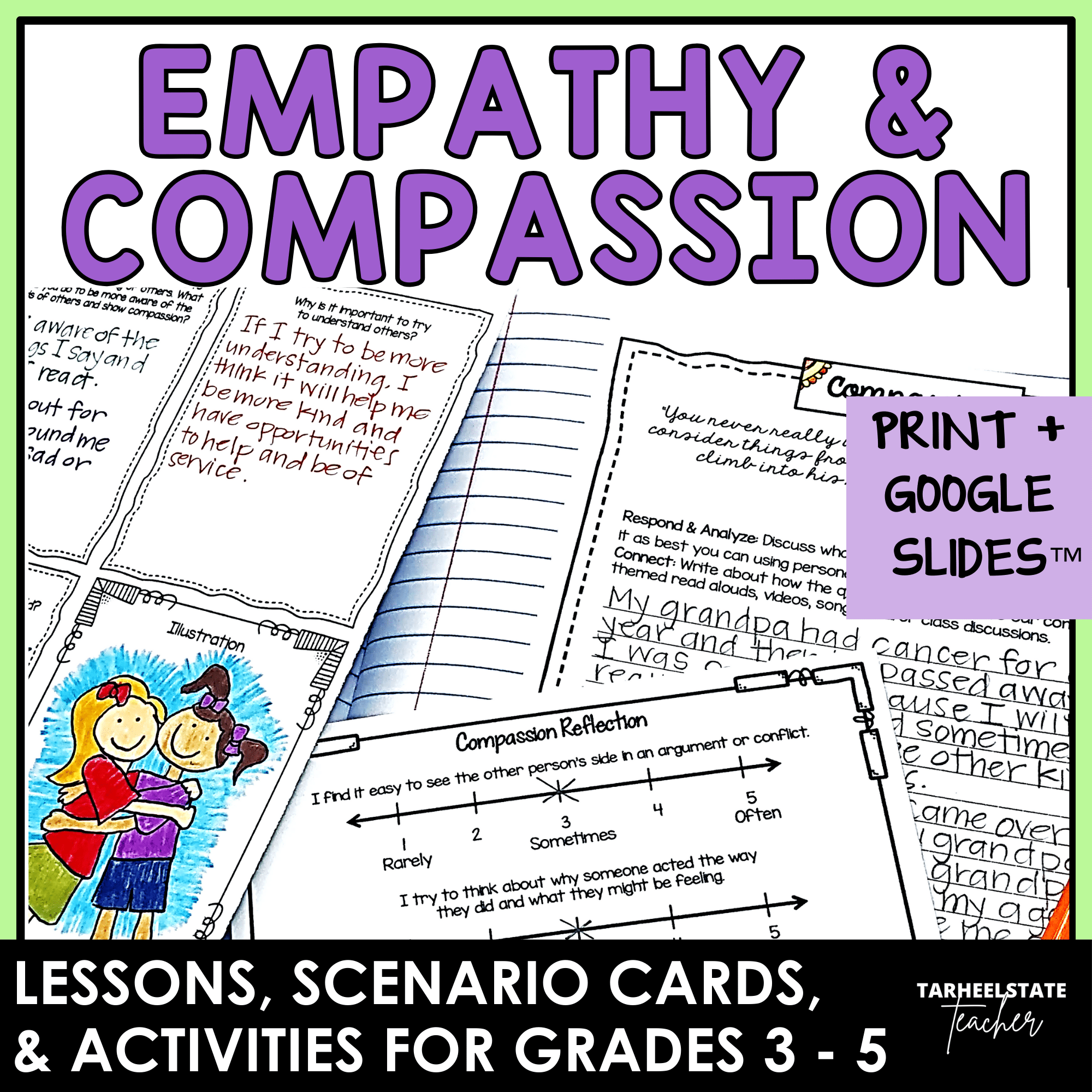lessons and activities for teaching empathy social emotional learning unit