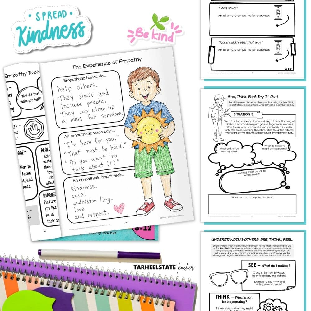 Teaching empathy activities centered on practicing empathy and perspective taking