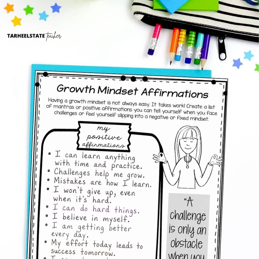 growth mindset activities for upper elementary