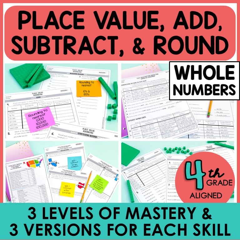 4th NBT Place Value Whole Numbers