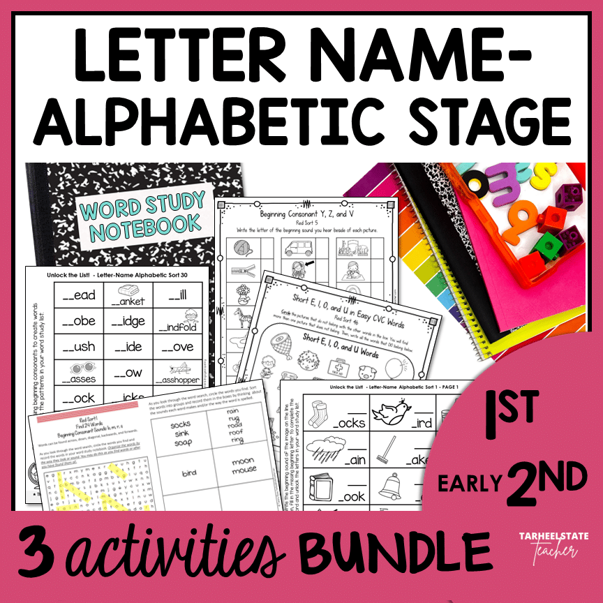 Letter Name 3 Activities Bundle