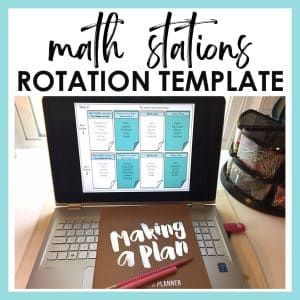 math rotations centers template and how to set up