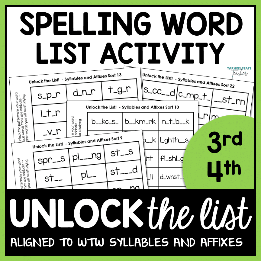 inflected endings, syllable juncture, unaccented syllables & affixes. WTW S&A 3rd Ed.