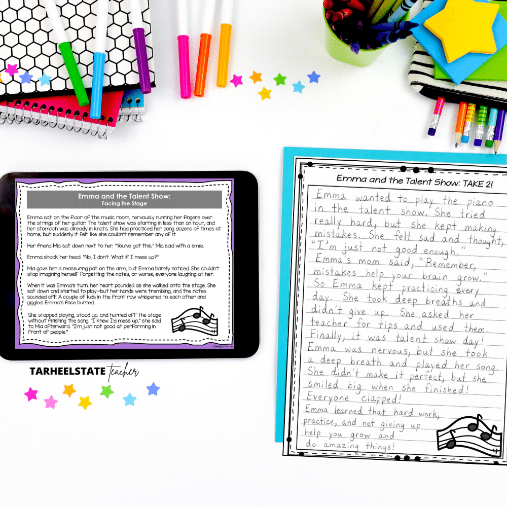 The Difference Between Growth Mindset and Fixed Mindset: 10 Growth Mindset vs Fixed Mindset Activities for Students - 10 Growth Mindset vs Fixed Mindset Activities for Students Image 8 activity challenging students to portray the difference between growth mindset and fixed mindset through a story rewrite