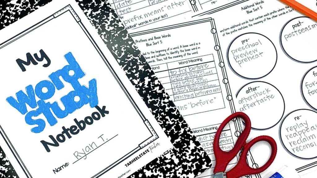 Interactive and Differentiated Word Study Notebooks for Upper Elementary