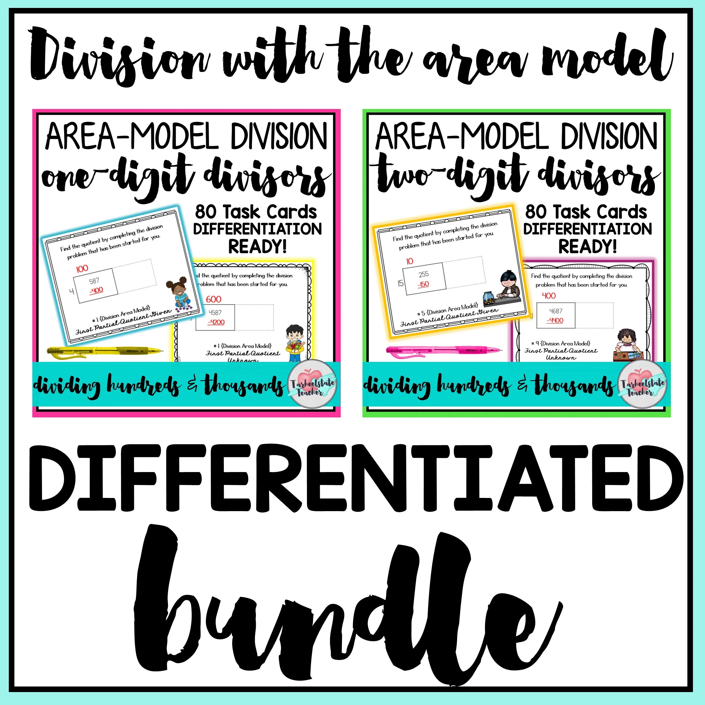 Dividing Whole Numbers: Ideas for 4th and 5th Grade - 1digit2digitdivisorsareamodelbundle 1digit2digitdivisorsareamodelbundle