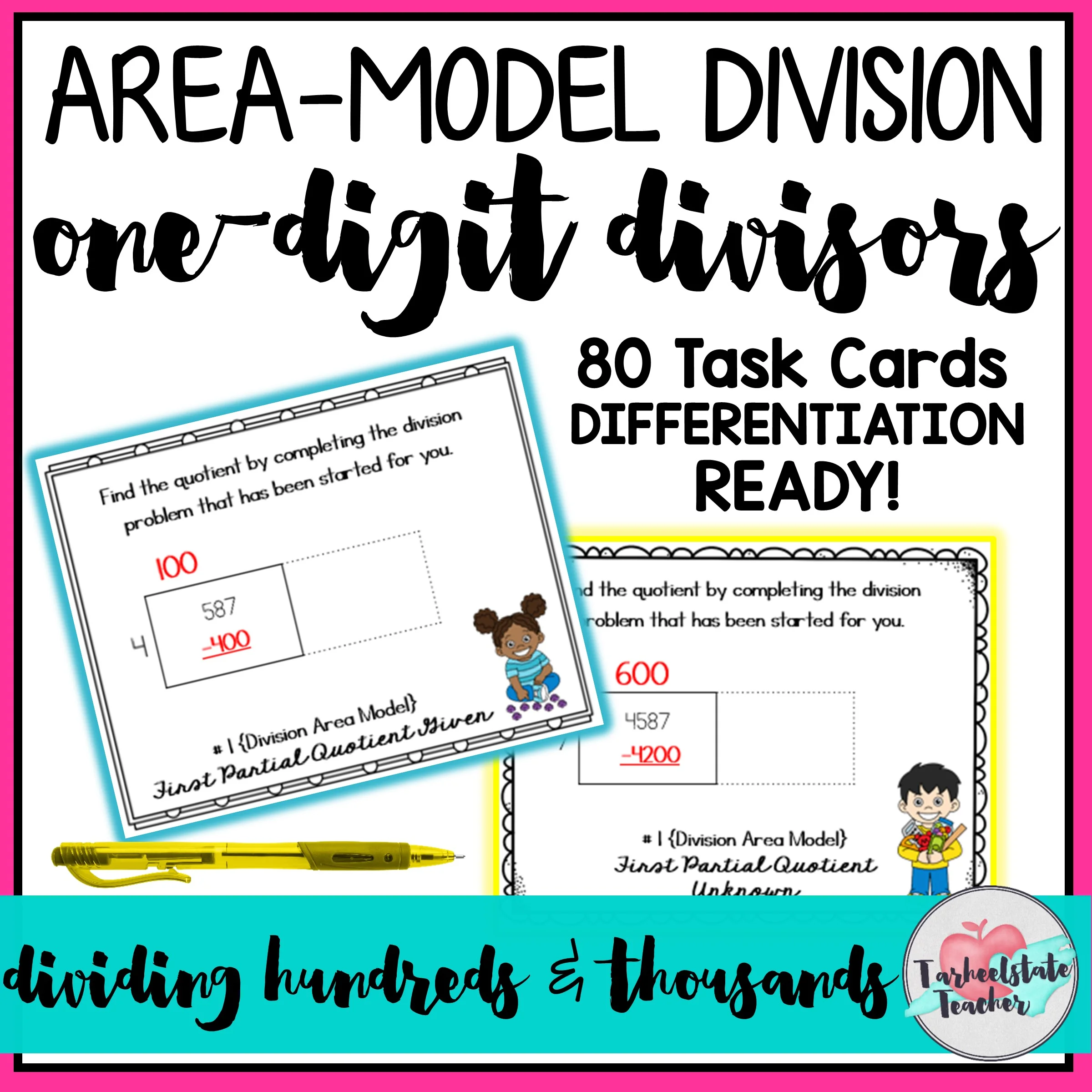 Dividing Whole Numbers: Ideas for 4th and 5th Grade - 1digitdivisorsareamodel 1digitdivisorsareamodel