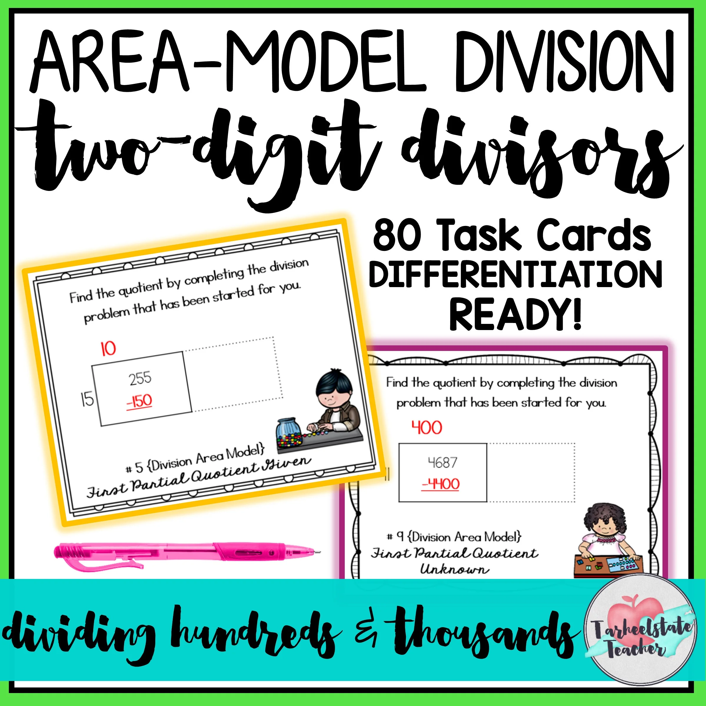 Dividing Whole Numbers: Ideas for 4th and 5th Grade - 2digitdivisorsareamodel 2digitdivisorsareamodel