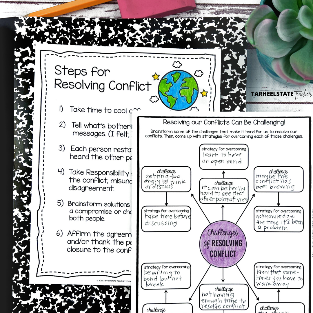 6stepsconflictandchallengesforresolvinggraphicorganizer