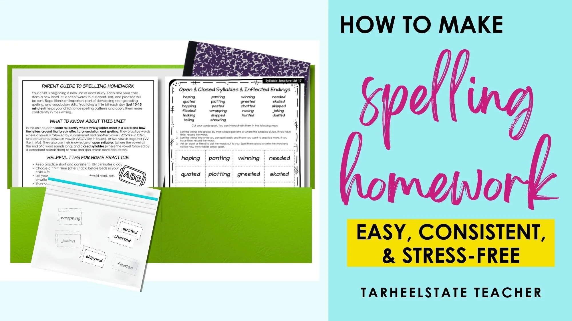 How to Make Spelling Homework Easy, Consistent, and Stress-Free