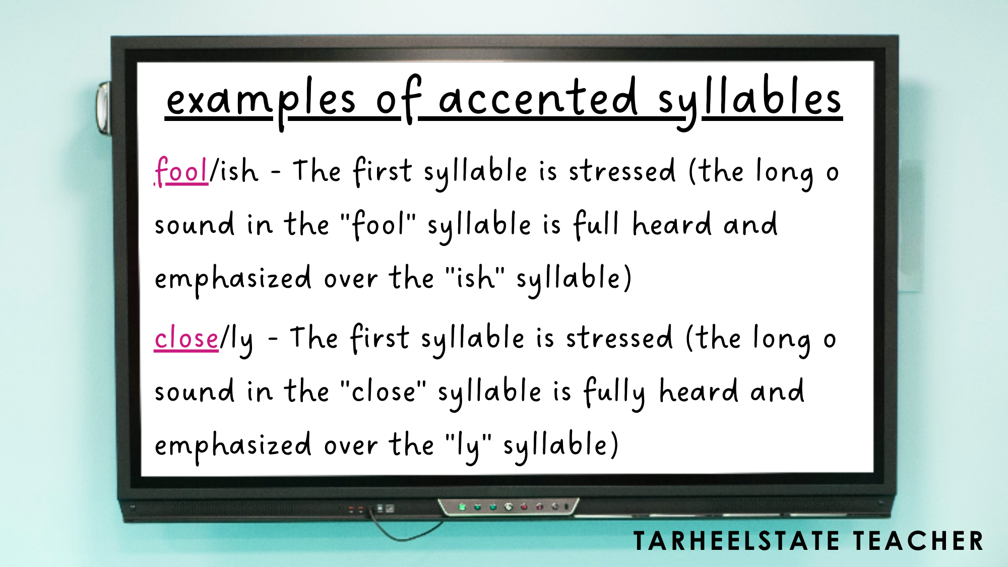 Teaching Long Vowel Patterns, R-Controlled Vowel Patterns, Ambiguous Vowel Patterns, and Diphthongs in Accented Syllables -
