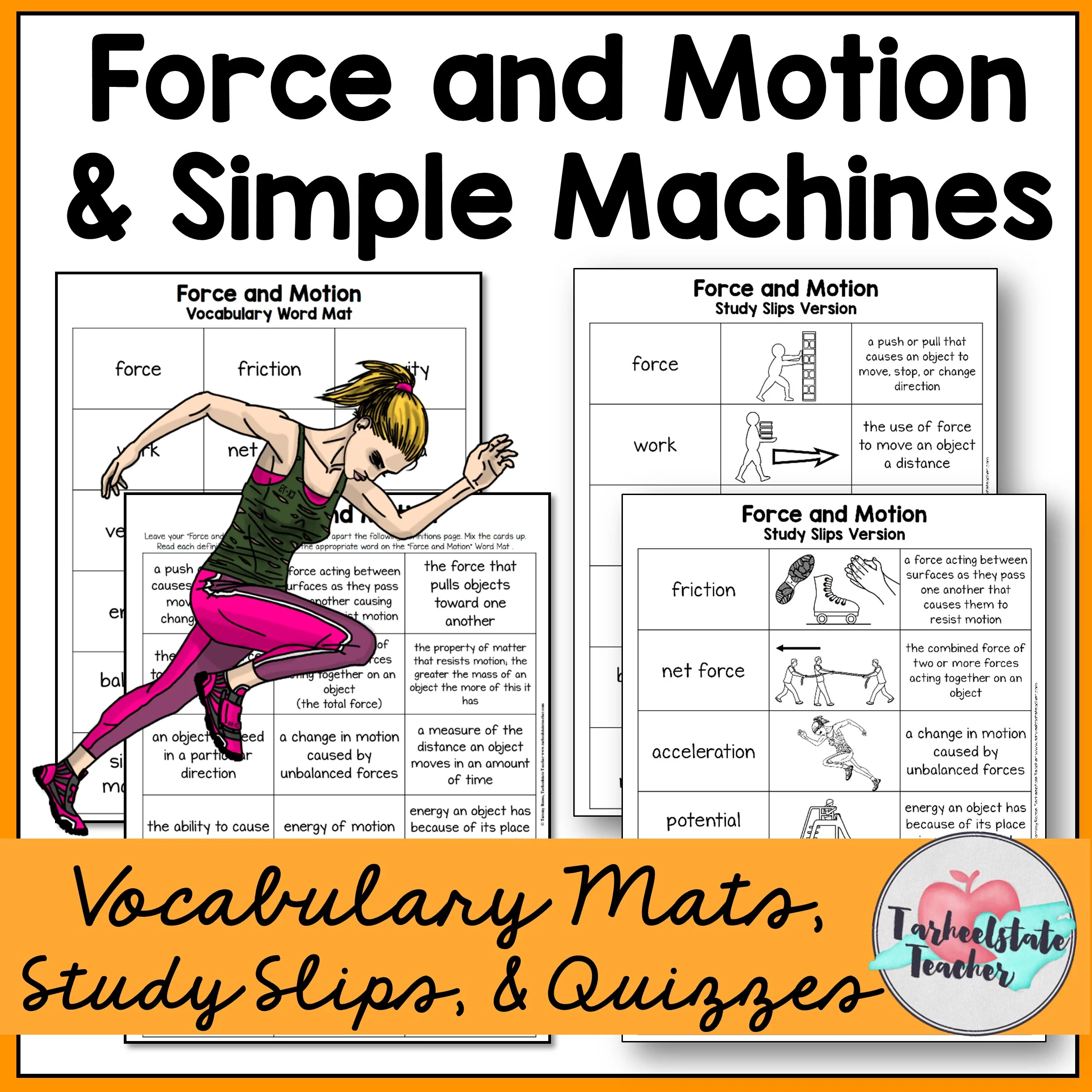 ForceandMotionandSimpleMachinesVocabularyMats 1