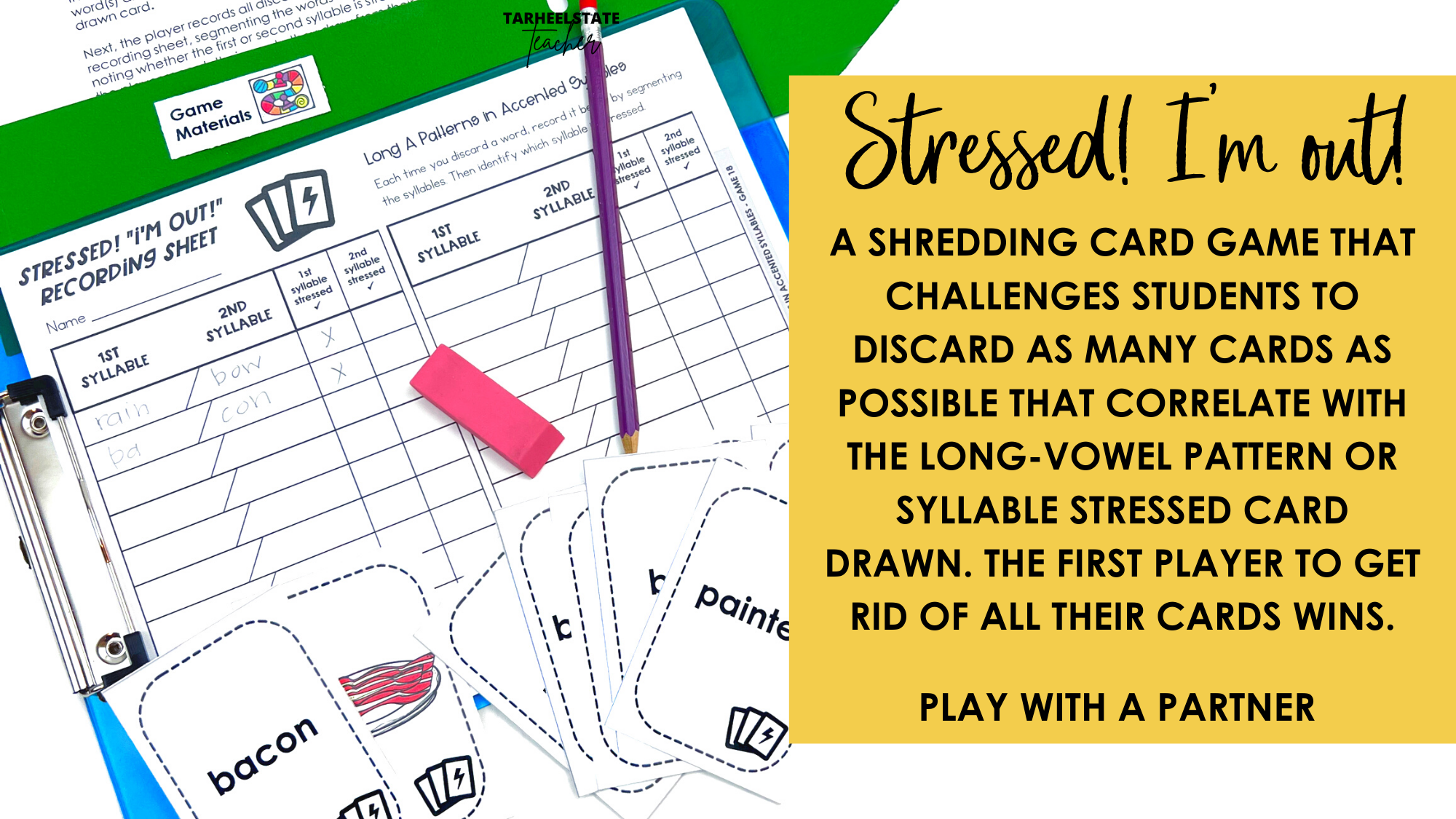 Teaching Long Vowel Patterns, R-Controlled Vowel Patterns, Ambiguous Vowel Patterns, and Diphthongs in Accented Syllables - Game18Stressed21I27mout21 Game18Stressed21I27mout21