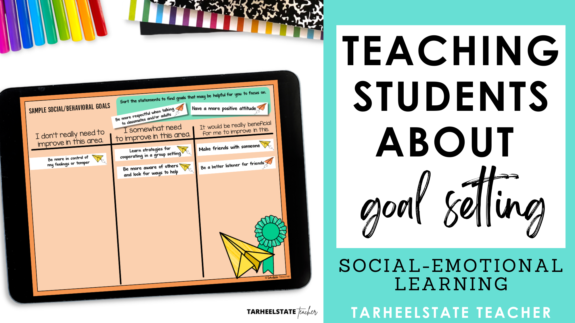 Teaching Students About Goal Setting - Methods, Strategies, Tips, and a PEP Talk! - GoalSettingHeader GoalSettingHeader