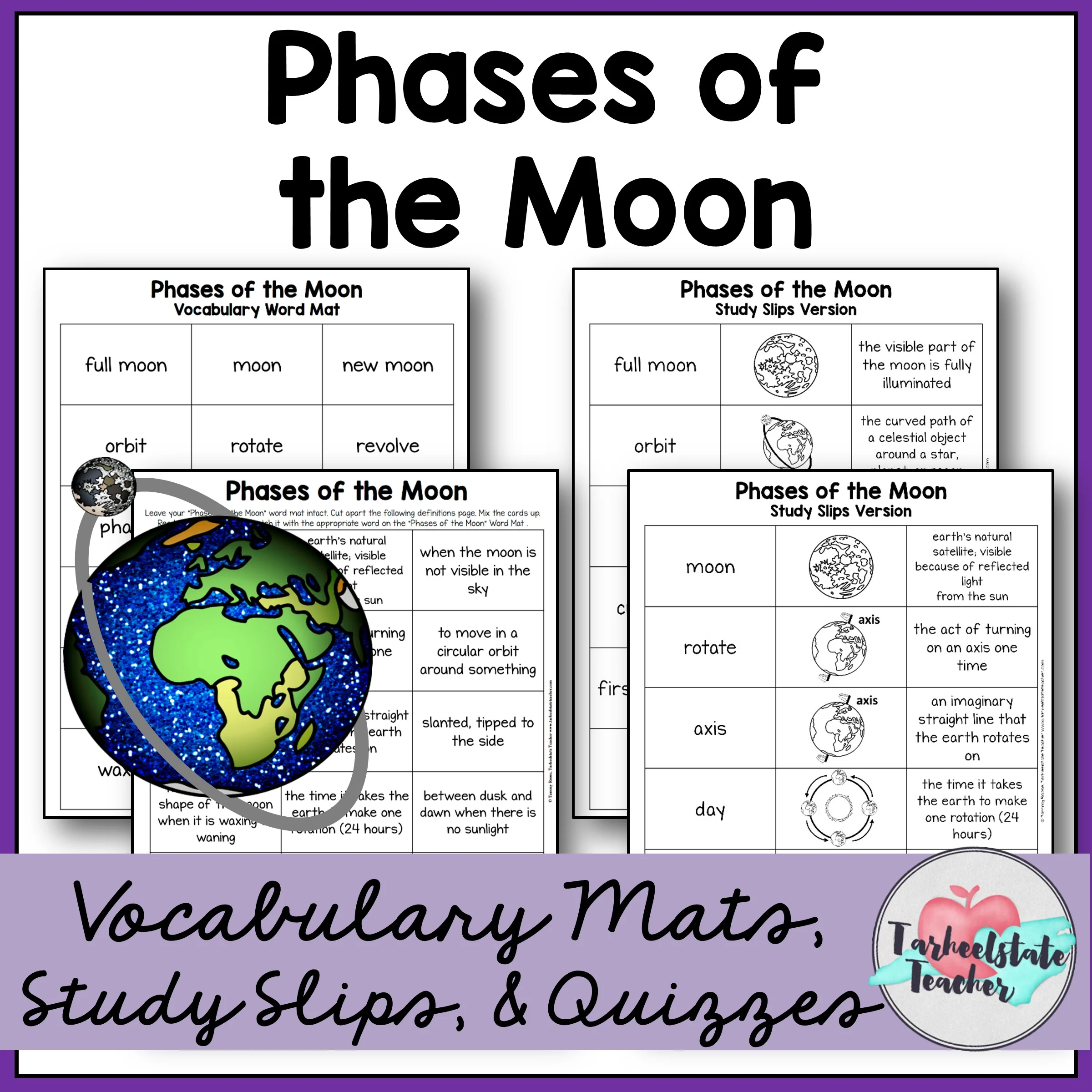 PhasesoftheMoonVocabularyMats 1