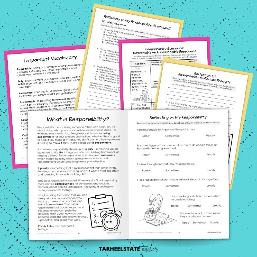 Teaching Responsibility for Kids: How to Help Children Follow Through, Make Good Choices, and Build Accountability - ResponsibilityPODWorkbookPostImage3 ResponsibilityPODWorkbookPostImage3