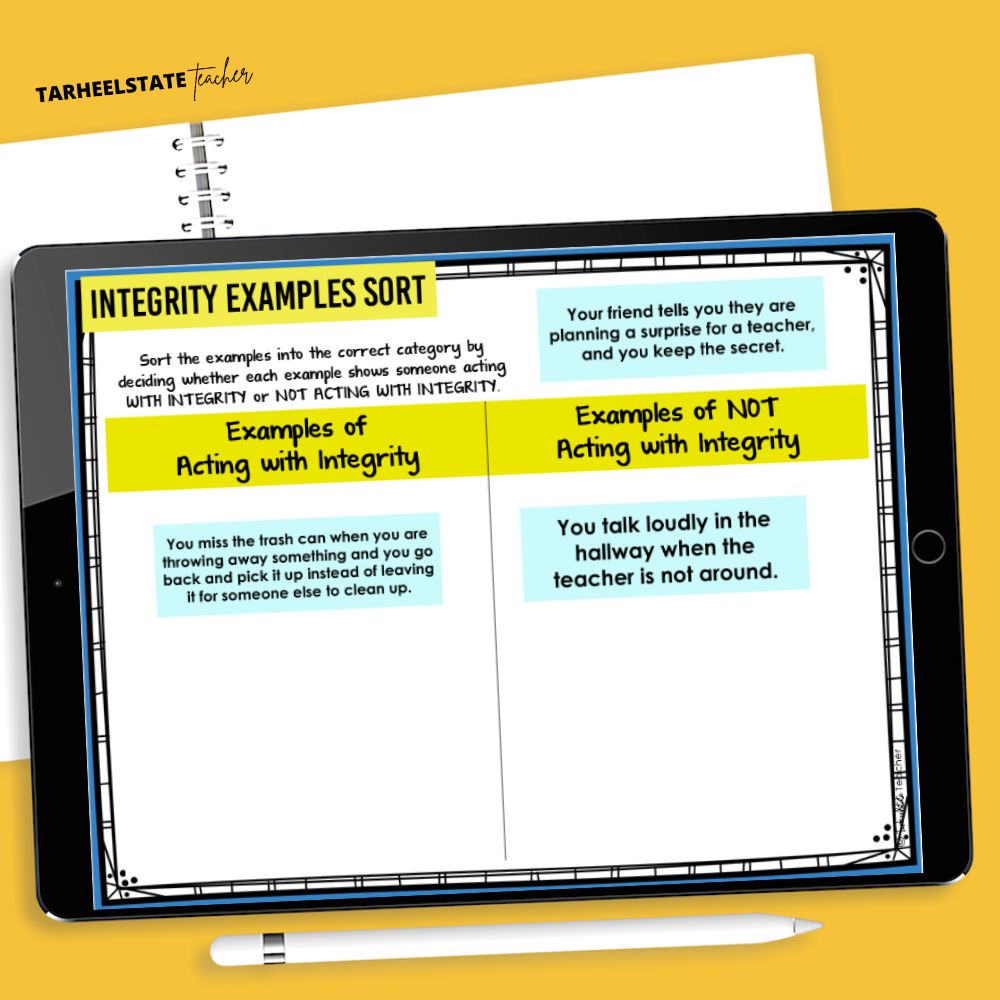 Why I LOVE Teaching with Themes in Literature for Morning Meeting - TeachingIntegrityHonestyImage3 honest and integrity activities for upper elementary students