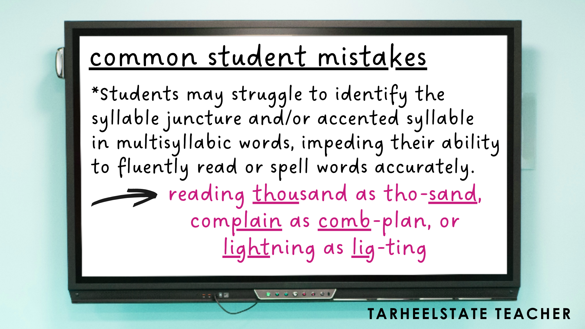 Teaching Long Vowel Patterns, R-Controlled Vowel Patterns, Ambiguous Vowel Patterns, and Diphthongs in Accented Syllables - TeachingLongVowels2CAmbiguousVowels2C26DiphthongsinAccentedSyllablesCommonMistakesImage2 TeachingLongVowels2CAmbiguousVowels2C26DiphthongsinAccentedSyllablesCommonMistakesImage2
