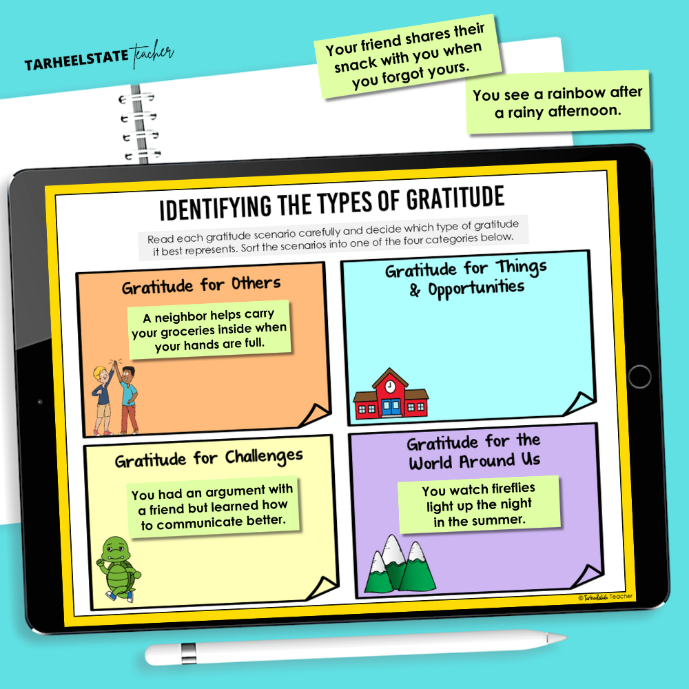 Teaching the Types of Gratitude to Inspire Everyday Gratitude in Students - TypesofGratitudeImage10 daily gratitude examples for varying types of gratitude