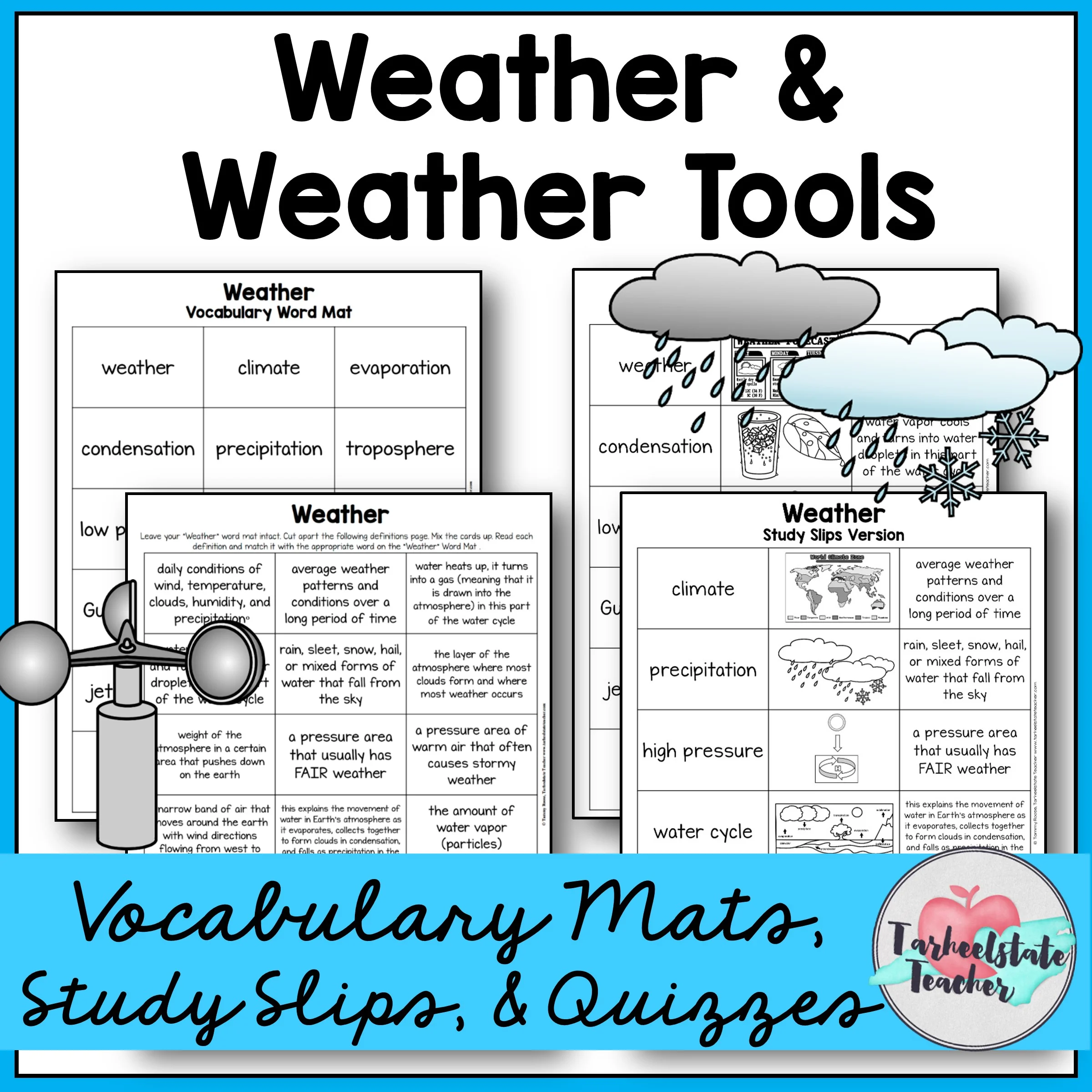WeatherVocabularyMat9 1
