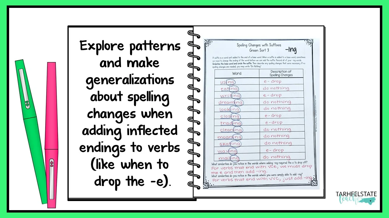 spelling worksheets for students in the syllables and affixes spellers stage