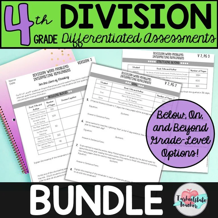 Dividing Whole Numbers: Ideas for 4th and 5th Grade - dividingwholenumbersdifferentiatedassessments dividingwholenumbersdifferentiatedassessments