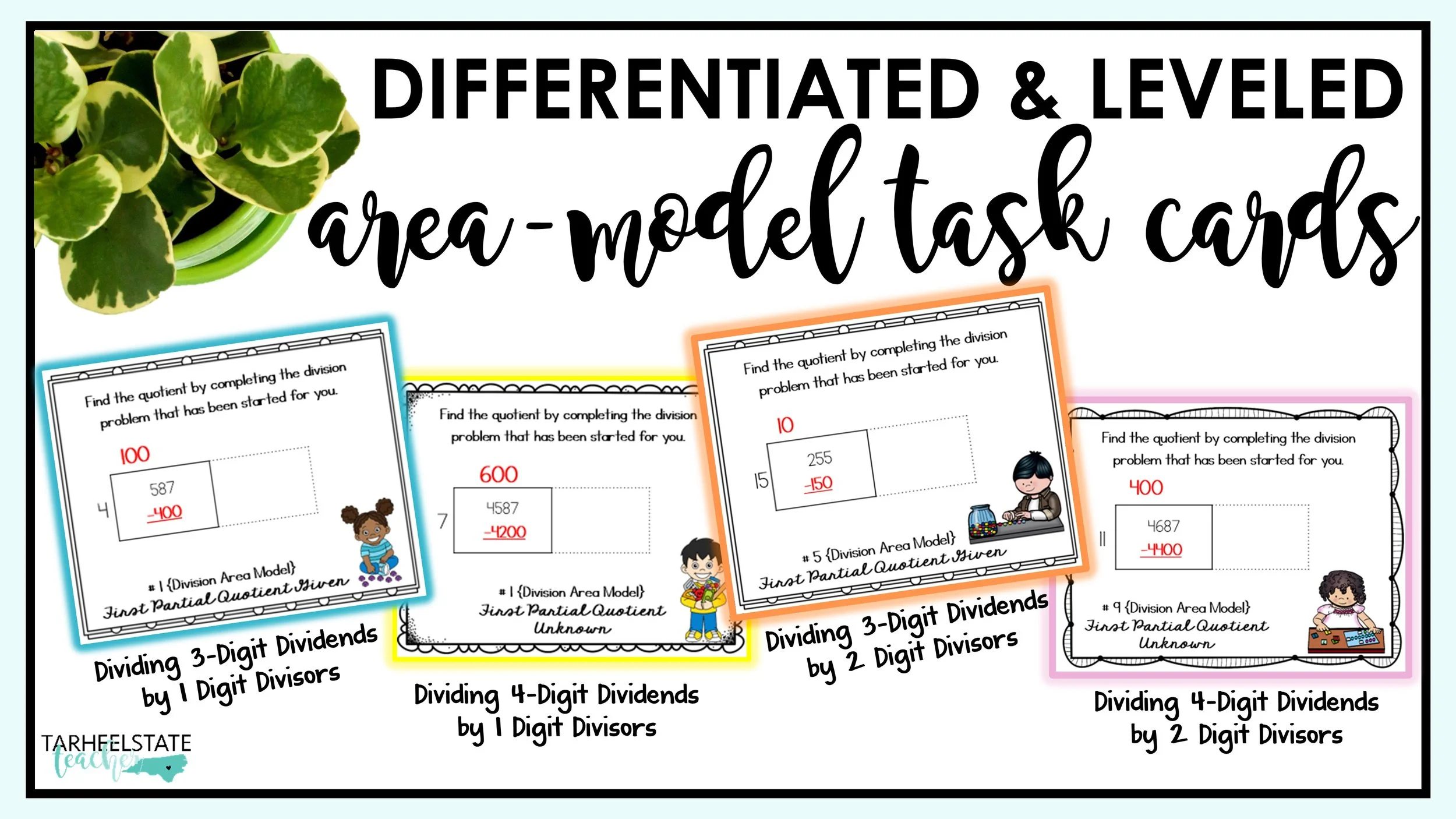 divisionwithareamodeltaskcards