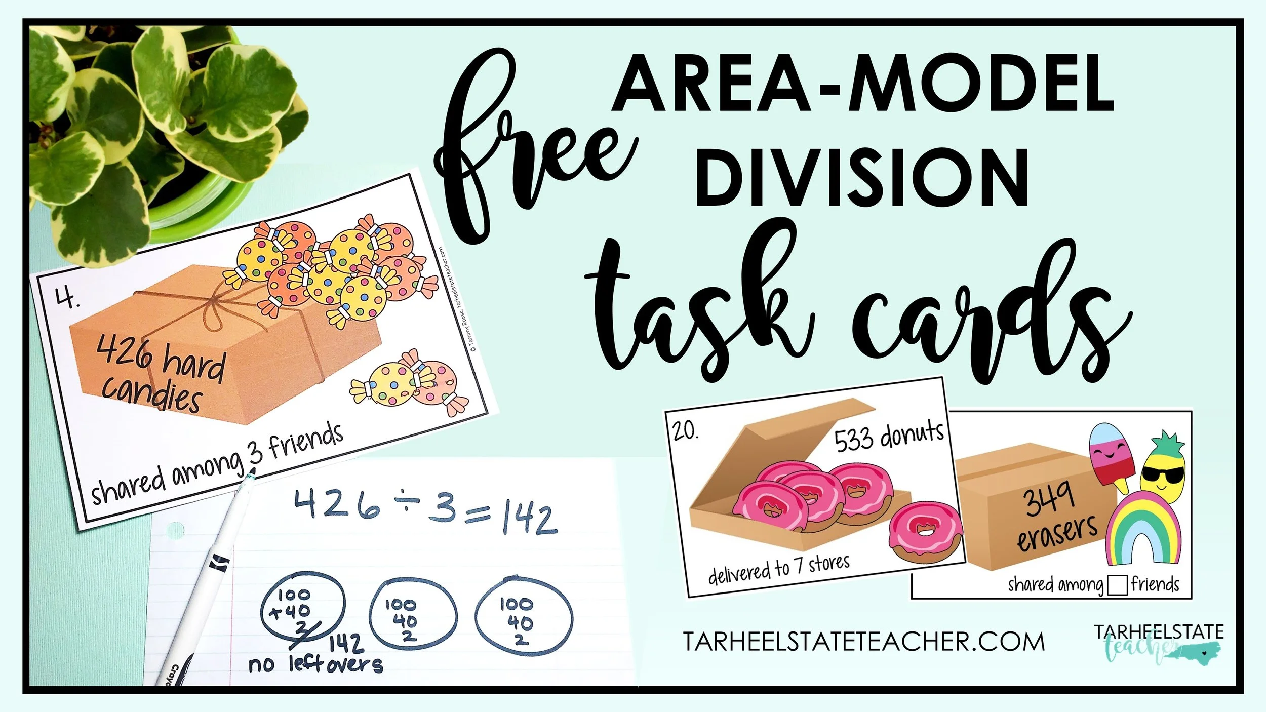 freeareamodeltaskcardsfordivision