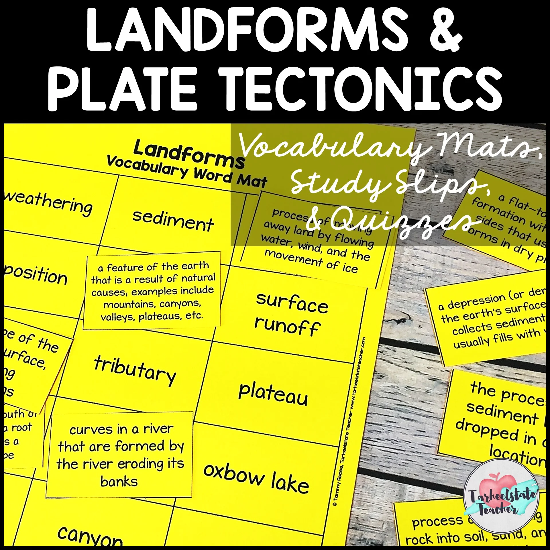 landformsvocabularymatsweatheringerosion