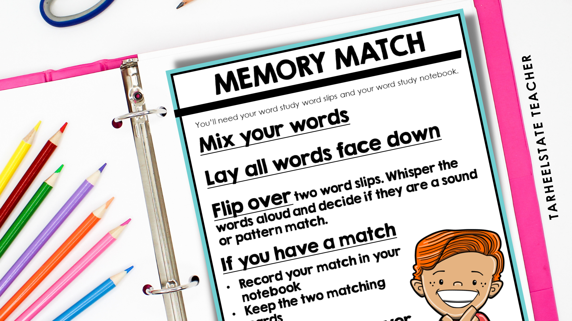 Memory match word sort activity where students match words with the same sound, pattern, or meaning connection