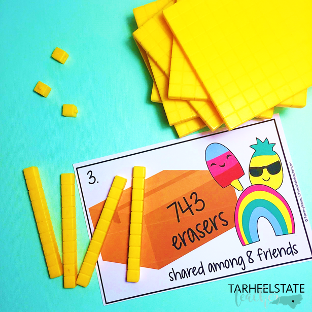 Dividing Whole Numbers: Ideas for 4th and 5th Grade - modelingdivisionwithtaskcardsbase10blocks modelingdivisionwithtaskcardsbase10blocks