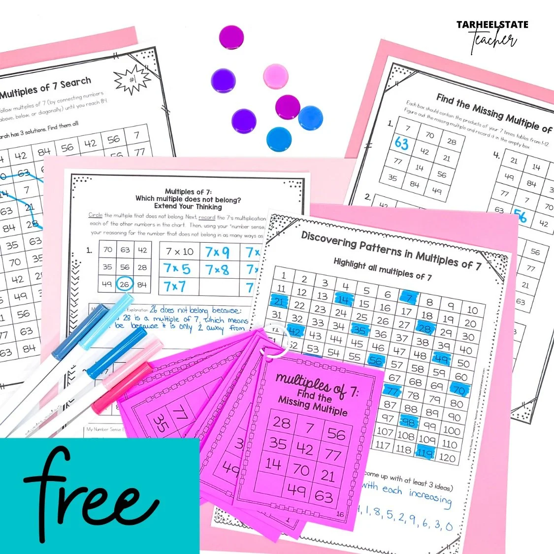 multiplicationnumbersensefree7activities