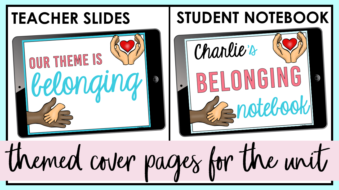 notebookcoversbelongingthemedmorningmeetinggoogleslides