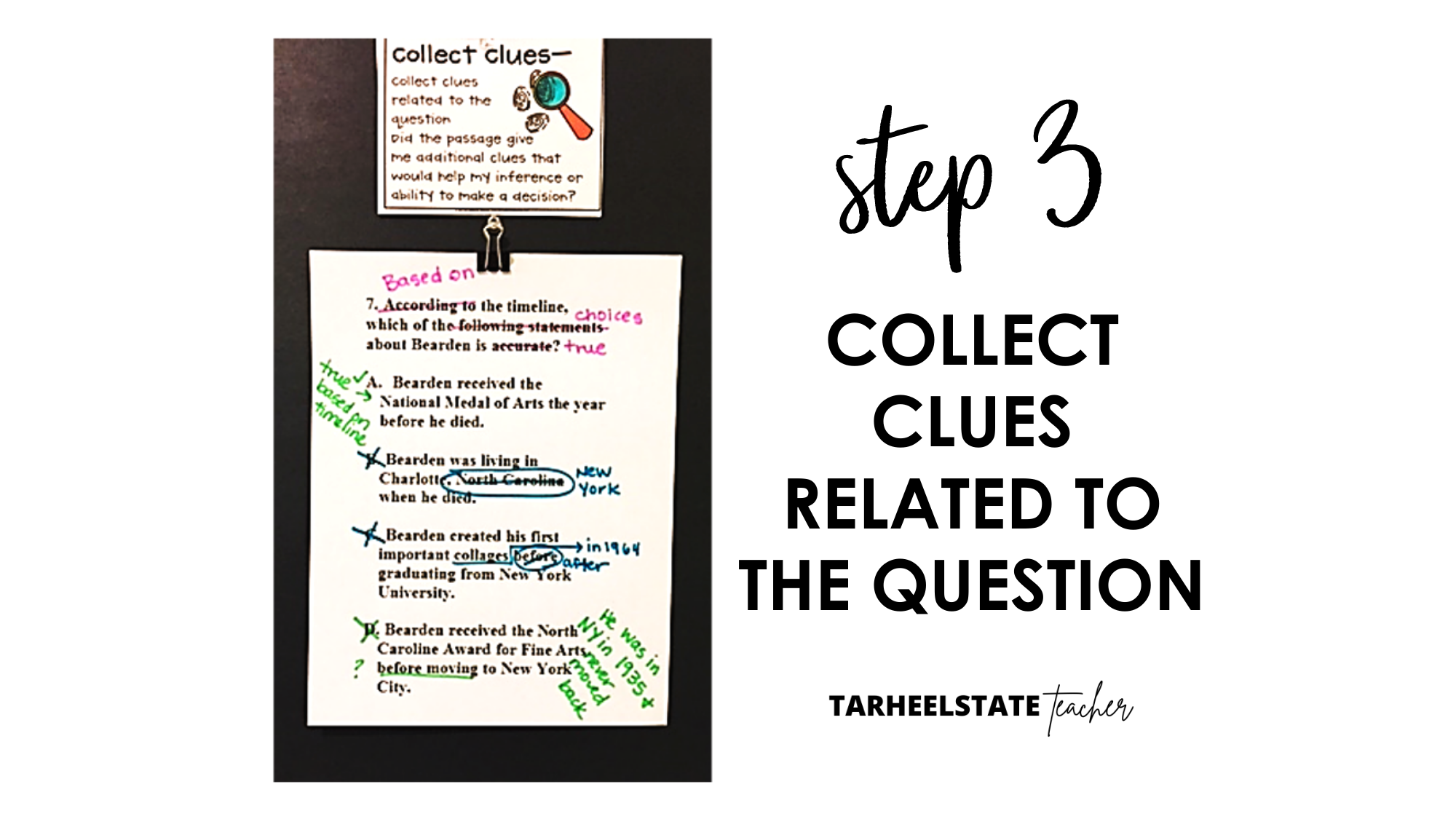 A 4 Step Process for Answering Multiple-Choice Reading Questions - step3 step3