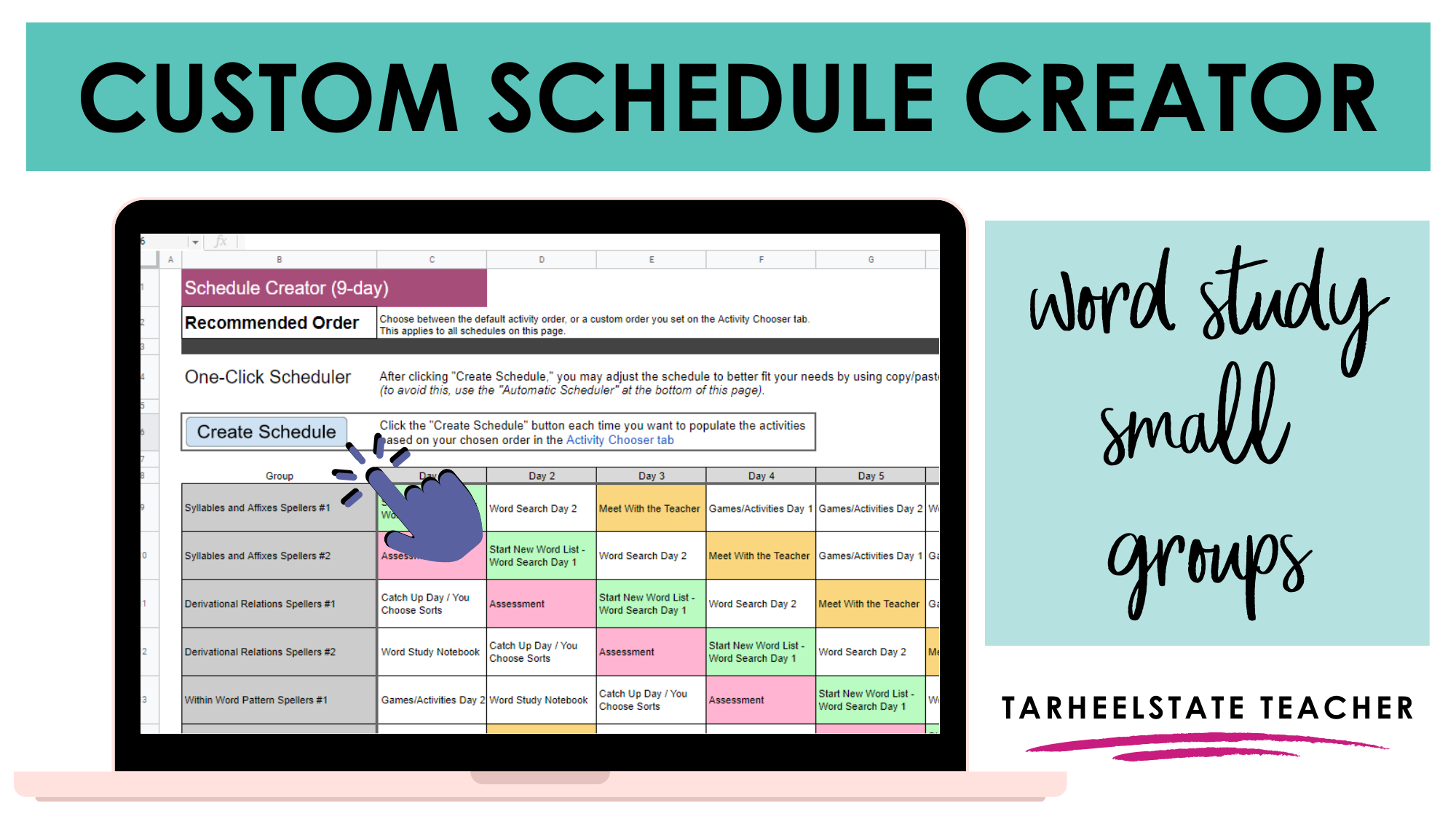 wordstheirwayschedulecreatorspreadsheet