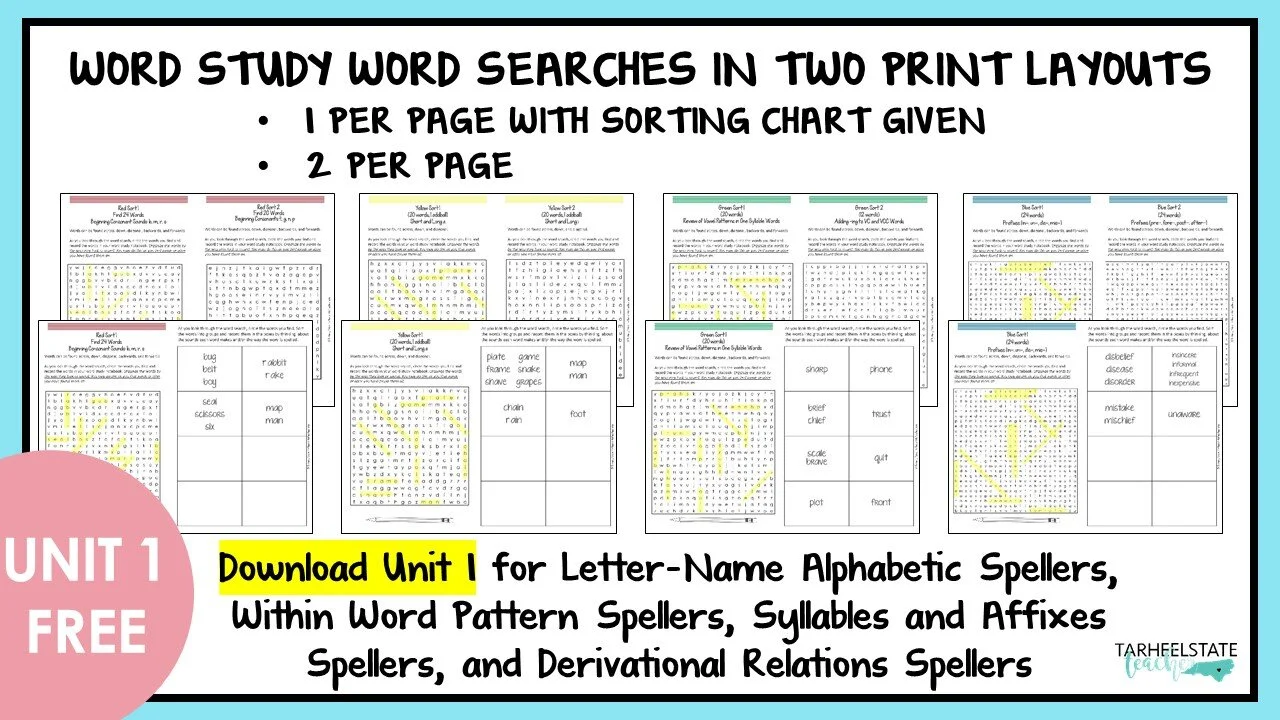 wordstudywordsearchesunit1free